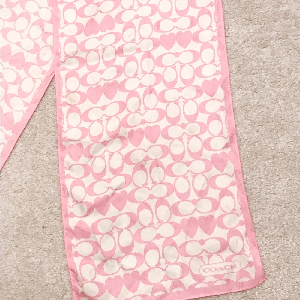 Limited addition Valentine’s Day coach Silk scarf